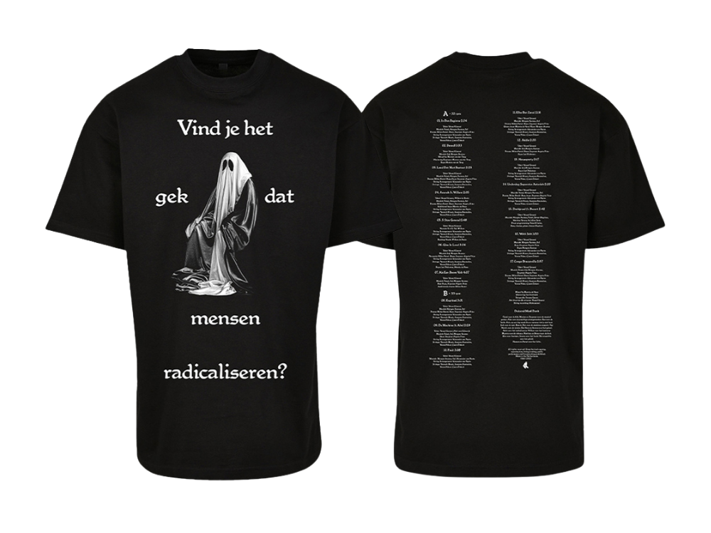 Oversized T-shirt Zwart