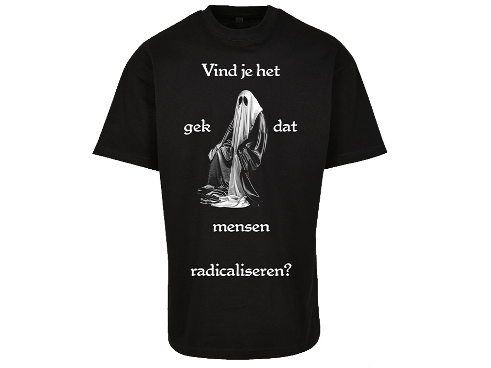 Oversized T-shirt Zwart