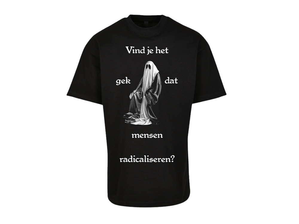 Oversized T-shirt Zwart