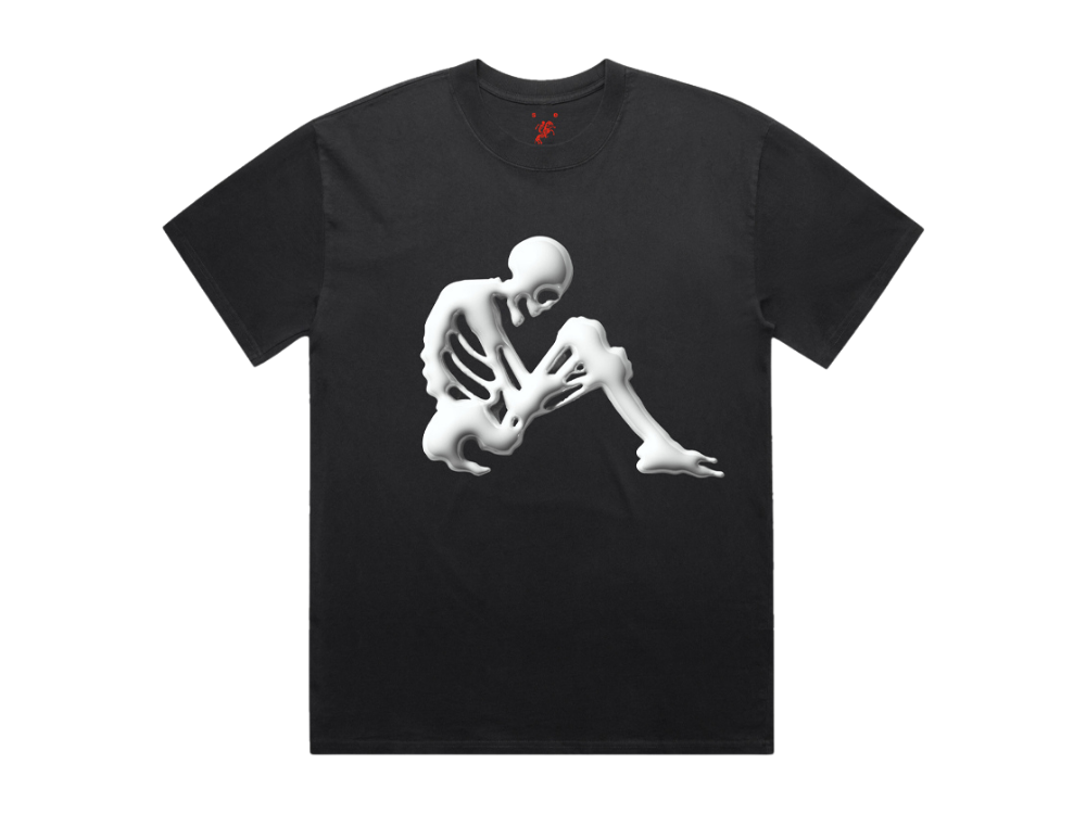 Voor Alles Bang T-shirt Faded Black