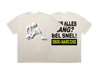 Voor Alles Bang T-shirt Faded Bone