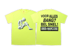 Voor Alles Bang T-shirt Safety Green